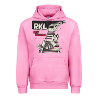 Fuchsia Pink RKL Keep Laughing Essential Urban Hoodie - PixelWave