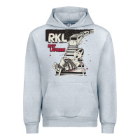 Heather Grey RKL Keep Laughing Essential Urban Hoodie - PixelWave