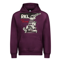 Mauve Wine RKL Keep Laughing Essential Urban Hoodie - PixelWave