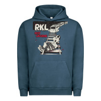 Pigment Midnight Navy RKL Keep Laughing Essential Urban Hoodie - PixelWave