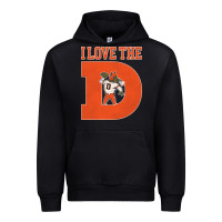 I Love The D Broncos Football Quote Urban Hoodie | Teevron