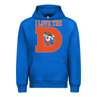 Cobalt i love the d broncos football quote Urban Hoodie - PixelWave