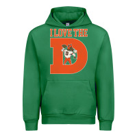 Emerald i love the d broncos football quote Urban Hoodie - PixelWave