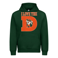 Forest Green i love the d broncos football quote Urban Hoodie - PixelWave