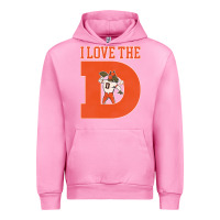 Fuchsia Pink i love the d broncos football quote Urban Hoodie - PixelWave