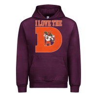 Mauve Wine i love the d broncos football quote Urban Hoodie - PixelWave