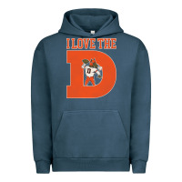 Pigment Midnight Navy i love the d broncos football quote Urban Hoodie - PixelWave