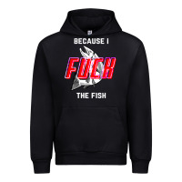 Black because i fuck the fish Urban Hoodie - PixelWave