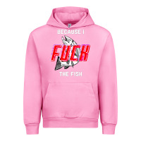 Fuchsia Pink because i fuck the fish Urban Hoodie - PixelWave