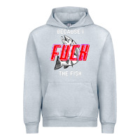 Heather Grey because i fuck the fish Urban Hoodie - PixelWave