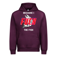 Mauve Wine because i fuck the fish Urban Hoodie - PixelWave