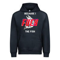 Navy because i fuck the fish Urban Hoodie - PixelWave