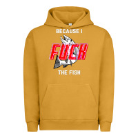 Pigment Peanut Butter because i fuck the fish Urban Hoodie - PixelWave