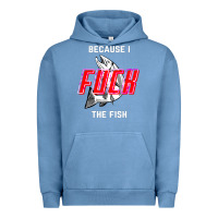 Pigment Pebble Blue because i fuck the fish Urban Hoodie - PixelWave