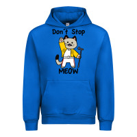 Cobalt Don´t Stop Meow Urban Hoodie - PixelWave