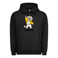 Pigment Black Don´t Stop Meow Urban Hoodie - PixelWave