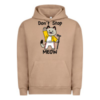Pigment Burro Don´t Stop Meow Urban Hoodie - PixelWave