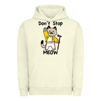 Pigment Pistachio Don´t Stop Meow Urban Hoodie - PixelWave