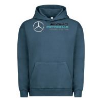Pigment Midnight Navy mercedis f1 Urban Hoodie - PixelWave