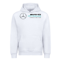 White mercedis f1 Urban Hoodie - PixelWave