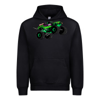 Black monster truck grave digger Urban Hoodie - PixelWave