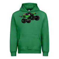 Emerald monster truck grave digger Urban Hoodie - PixelWave