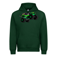 Forest Green monster truck grave digger Urban Hoodie - PixelWave