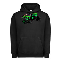 Pigment Black monster truck grave digger Urban Hoodie - PixelWave