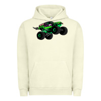 Pigment Pistachio monster truck grave digger Urban Hoodie - PixelWave
