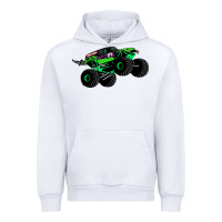 White monster truck grave digger Urban Hoodie - PixelWave