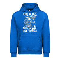 Cobalt Stay Punk Stay Drunk Urban Hoodie - PixelWave