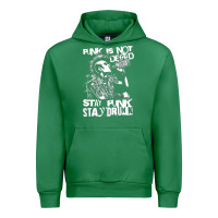Emerald Stay Punk Stay Drunk Urban Hoodie - PixelWave