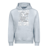 Heather Grey Stay Punk Stay Drunk Urban Hoodie - PixelWave