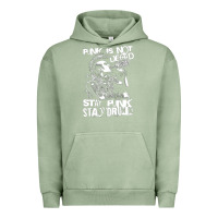 Pigment Oil Green Stay Punk Stay Drunk Urban Hoodie - PixelWave