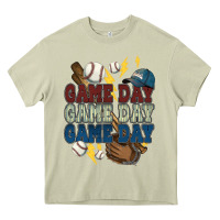 Mossy Game Day lightning bolt Baseball Heavy Core Tee - HowdyJamesFarm