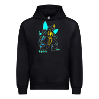 Black Spacegodzilla Urban Hoodie - PixelWave