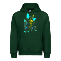 Forest Green Spacegodzilla Urban Hoodie - PixelWave
