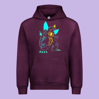 Spacegodzilla Urban Hoodie Designed By Pixelwave