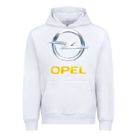 White Opel Urban Hoodie - PixelWave