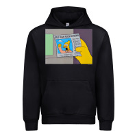 Black The Simpsons Old Man Yells At Cloud Newspaper V1 Urban Hoodie - PixelWave