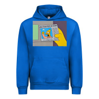Cobalt The Simpsons Old Man Yells At Cloud Newspaper V1 Urban Hoodie - PixelWave