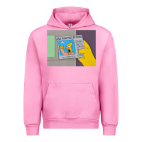 Fuchsia Pink The Simpsons Old Man Yells At Cloud Newspaper V1 Urban Hoodie - PixelWave