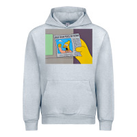 Heather Grey The Simpsons Old Man Yells At Cloud Newspaper V1 Urban Hoodie - PixelWave