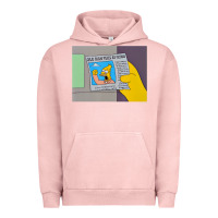 Pigment Salmon The Simpsons Old Man Yells At Cloud Newspaper V1 Urban Hoodie - PixelWave