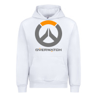 White overwatch Urban Hoodie - PixelWave