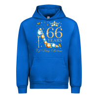 Cobalt 66th birthday 66 years of being awesome 66 years old woman Urban Hoodie - PixelWave