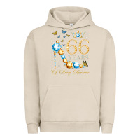 Pigment French Oak 66th birthday 66 years of being awesome 66 years old woman Urban Hoodie - PixelWave