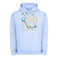 Pigment Grape Ice 66th birthday 66 years of being awesome 66 years old woman Urban Hoodie - PixelWave