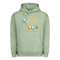 Pigment Oil Green 66th birthday 66 years of being awesome 66 years old woman Urban Hoodie - PixelWave