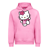 Fuchsia Pink kitty Urban Hoodie - PixelWave